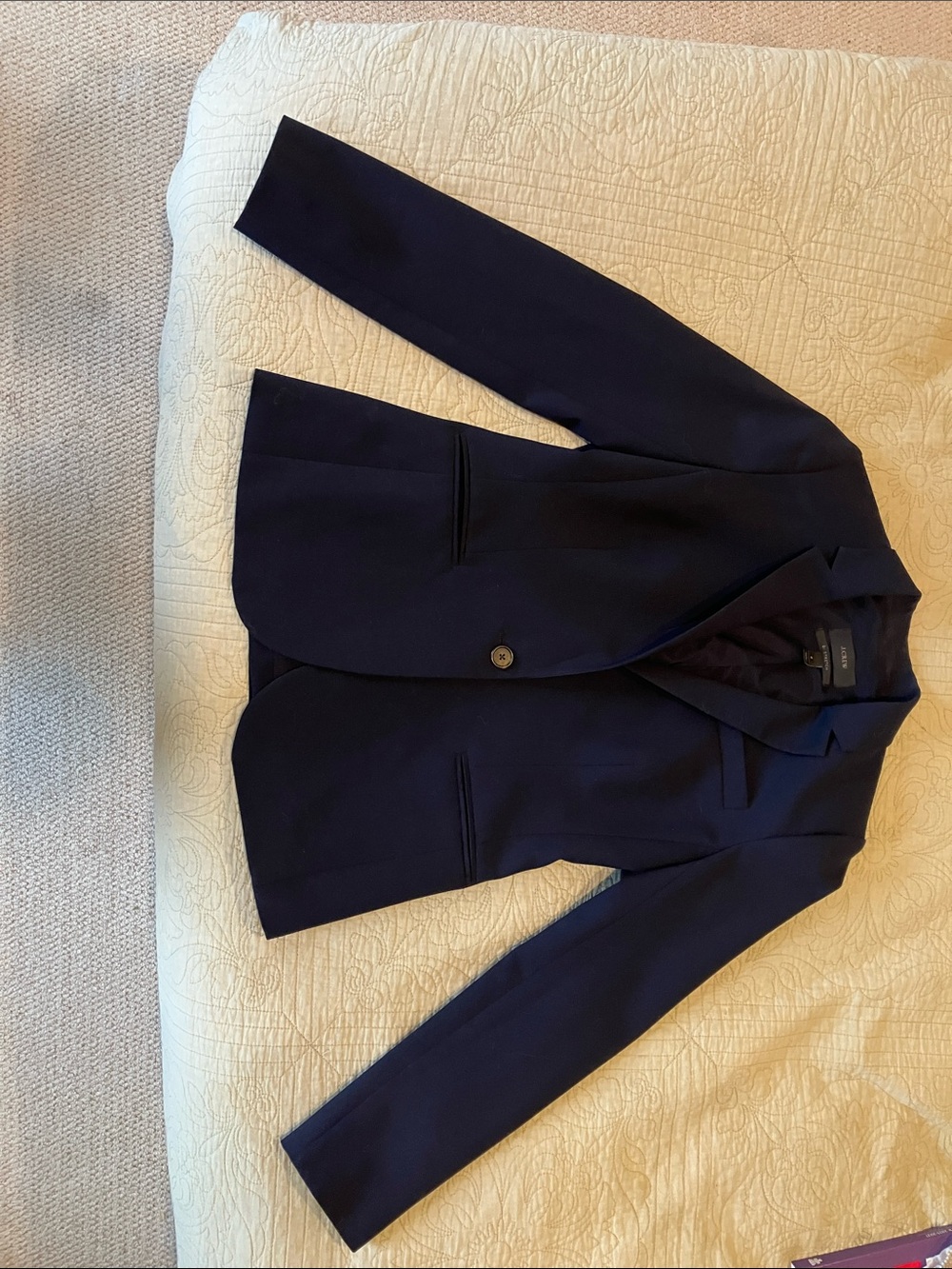 J Crew Size 6 Women’s Navy Single-Button Blazer